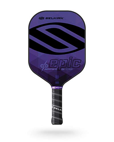 Selkirk Amped Pickleball Paddle | Fiberglass Pickleball Paddle with a Polypropylene X5 Core | Pickleball Rackets Made in The USA | 2021 Epic Midweight Amethyst Purple |