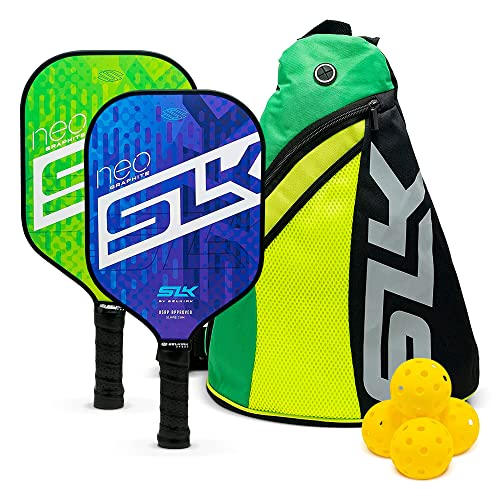 2024 SLK by Selkirk Pickleball Paddles | Featuring a Multilayer Fiberglass and Graphite Pickleball Paddle Face | SX3 Honeycomb Core | Pickleball Rackets Designed in The USA for Traction and Stability 2024 SLK by Selkirk Pickleball Paddles | Featuring a Multilayer Fiberglass and Graphite Pickleball Paddle Face | SX3 Honeycomb Core | Pickleball Rackets Designed in The USA for Traction and Stability