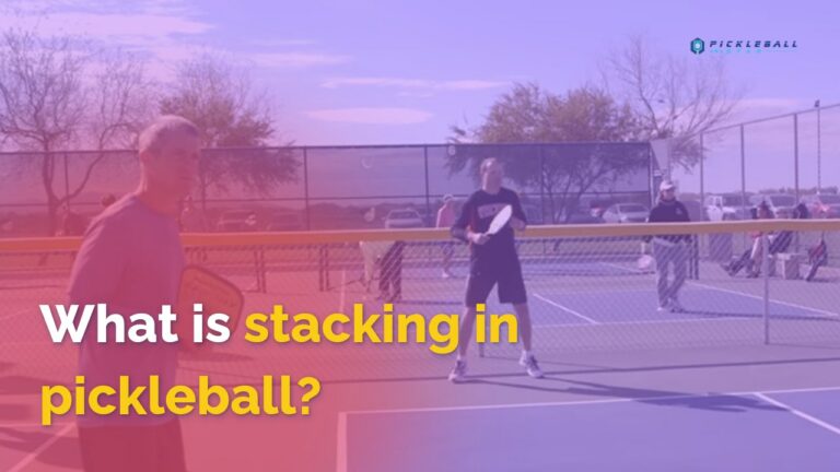 What is stacking in pickleball