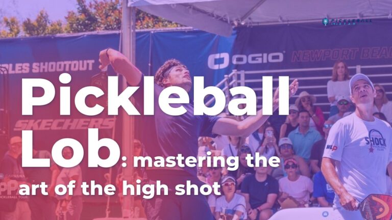 The pickleball lob: mastering the art of the high shot