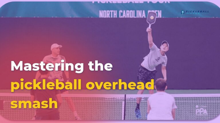 Mastering the pickleball overhead smash: unleashing power from above