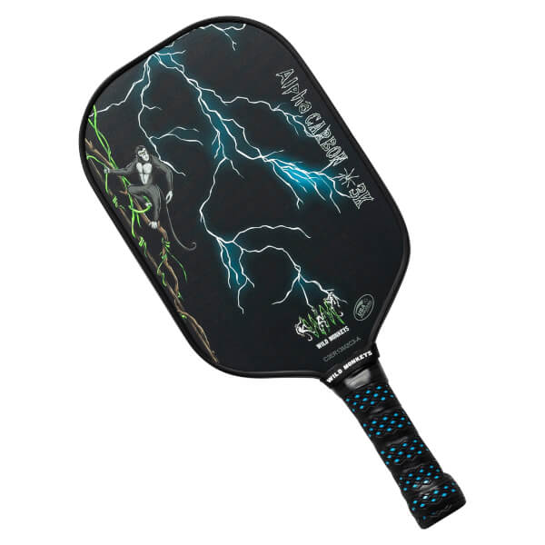 Wild Monkeys Alpha 3K Middleweight Carbon Fiber Pickleball Paddle |  JustPaddles.com