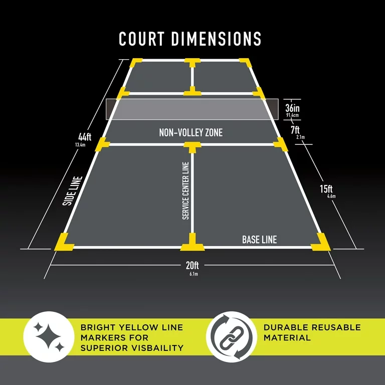 Franklin Sports Pickleball Court Marker Kit - Walmart.com