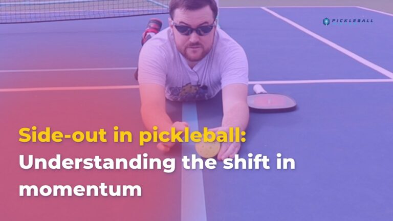 Side-out in pickleball: Understanding the shift in momentum